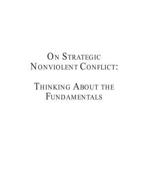 On Strategic Nonviolent Conflict