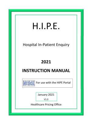 HIPE Instruction Manual 2021