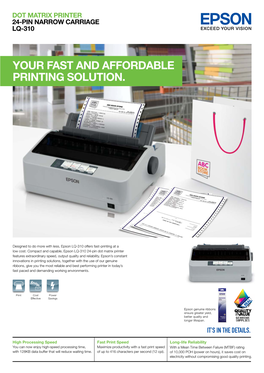 Your Fast and Affordable Printing Solution