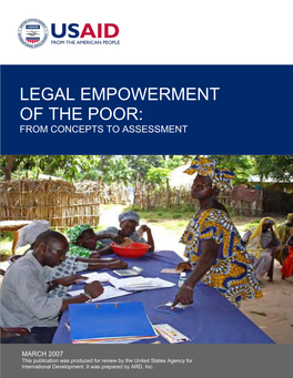 USAID Legal Empowerment of the Poor