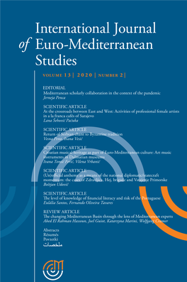 Of International Journal Euro-Mediterranean Studies