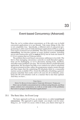 Event-Based Concurrency (Advanced)