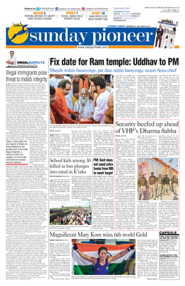 Uddhav to PM Illegal Immigrants Pose Mandir Wahin Banayenge, Par Date Nahin Batayenge, Taunts Sena Chief Nate Delay in Temple Con- Janmabhoomi