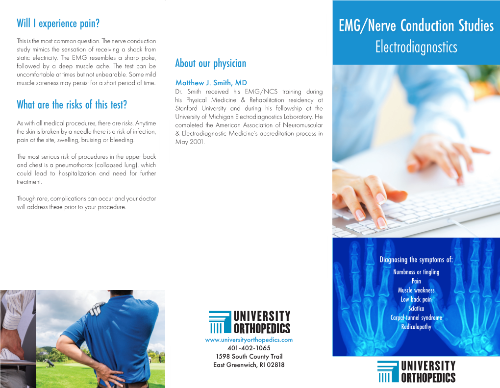 EMG/Nerve Conduction Studies Electrodiagnostics