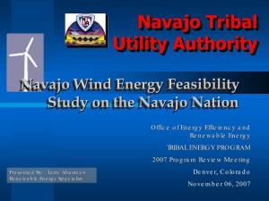 Navajo Tribal Utility Authority Was Created As a Tribal Department Under the Resources Division of the Navajo Tribe by Resolution of the Tribal Council on January 22