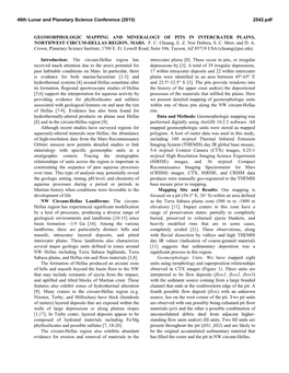 Geomorphologic Mapping and Mineralogy of Pits in Intercrater Plains, Northwest Circum-Hellas Region, Mars