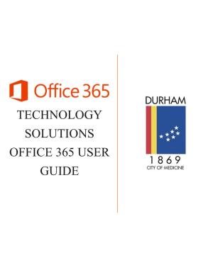 Technology Solutions Office 365 User Guide