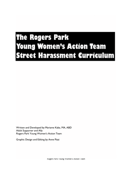 Street Harassment Curriculum