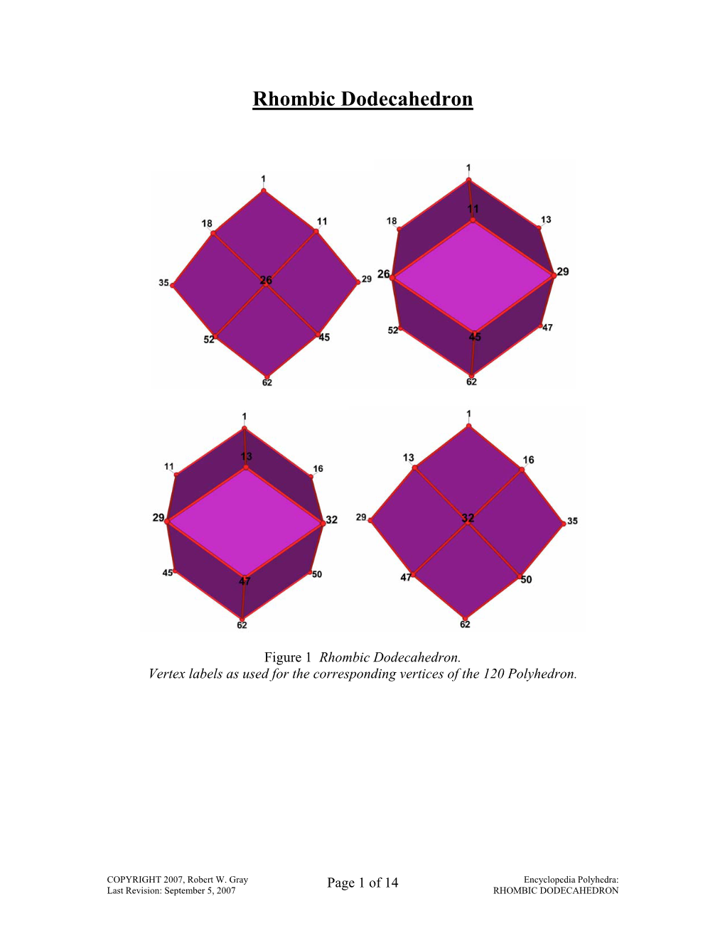 Rhombic Dodecahedron