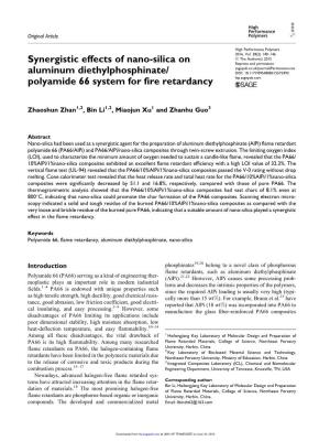 Synergistic Effects of Nano-Silica on Aluminum Diethylphosphinate