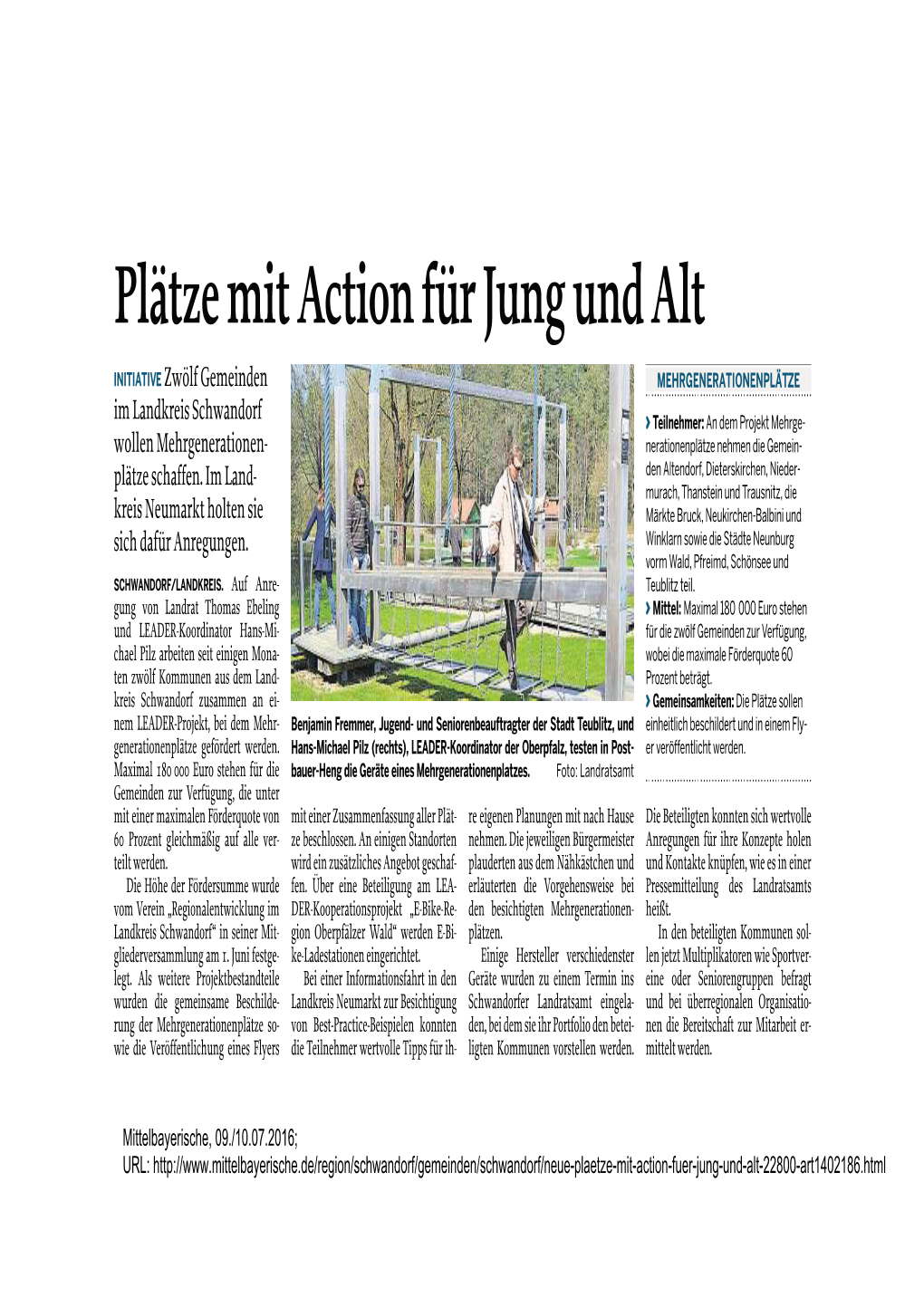 Plätze Mit Action Für Jung Und Alt