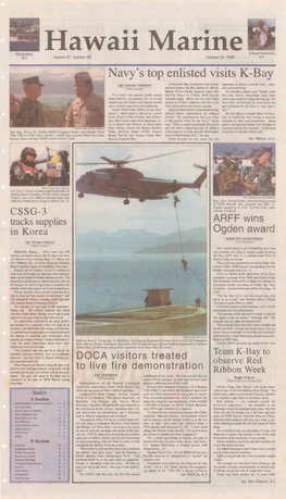 Navy's Top Enlisted Visits K-Bay
