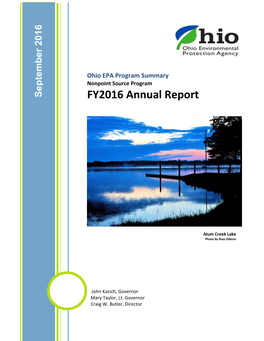 FFY16 Ohio Nonpoint Source Management Program Annual Report