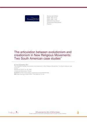 The Articulation Between Evolutionism and Creationism in New Religious Movements: Two South American Case Studies[1]
