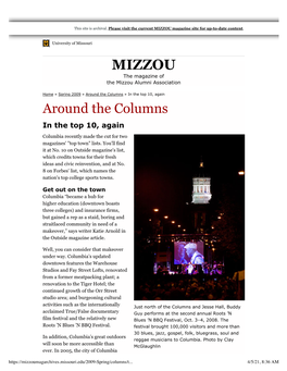 MIZZOU Magazine Site for Up-To-Date Content