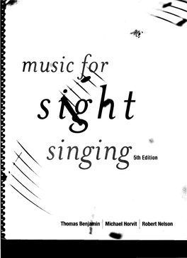 MUSIC for SIGHT SINGING