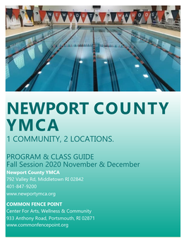 Newport County Ymca 1 Community, 2 Locations