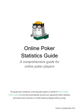 Online Poker Statistics Guide a Comprehensive Guide for Online Poker Players