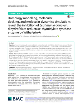 Homology Modelling, Molecular Docking, And