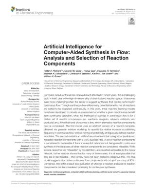 Artificial Intelligence for Computer-Aided Synthesis