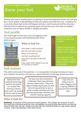Know Your Soil