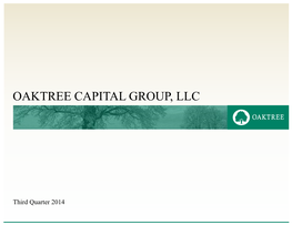 Oaktree Capital Group, Llc