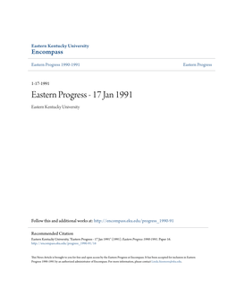 Eastern Progress 1990-1991 Eastern Progress