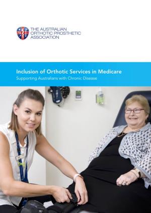 Inclusion of Orthotic/Prosthetic Services in Medicare