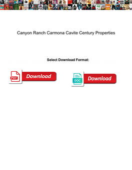 Canyon Ranch Carmona Cavite Century Properties