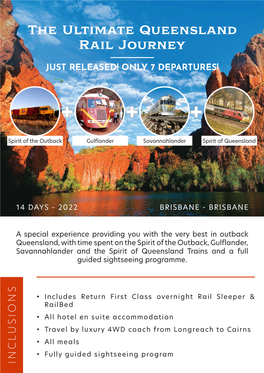 The Ultimate Queensland Rail Journey