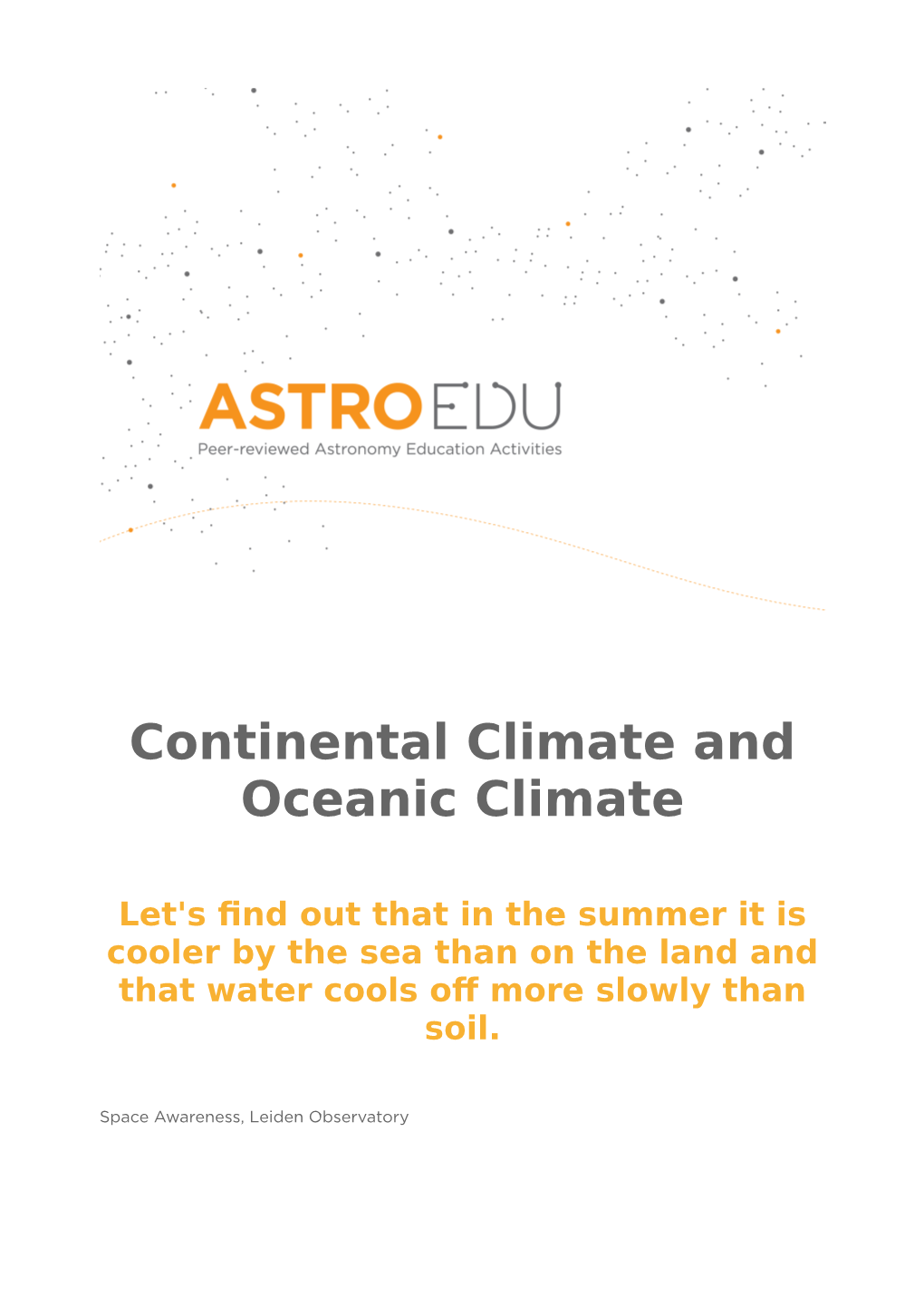 Continental Climate and Oceanic Climate