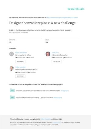 Designer Benzodiazepines: a New Challenge