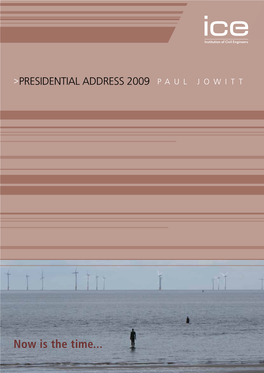 Presidential Address 2009 Paul Jowitt