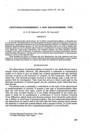 Cryptopseudomorphism: a New Pseudomorphic Type