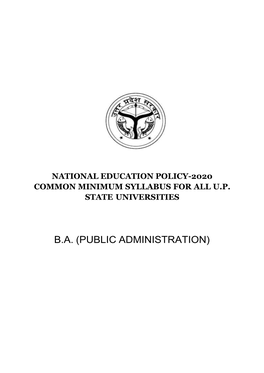 B.A. (Public Administration)