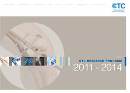 Otc Research Program OTC Foundation at a Glance Outlook 2015-16