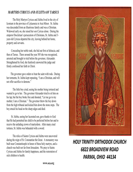 Holy Trinity Orthodox Church 6822 Broadview