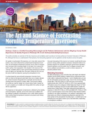 The Art and Science of Forecasting Morning Temperature Inversions by Anthony J