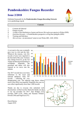 Pembrokeshire Fungus Recorder Issue 2/2018