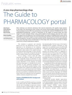 The Guide to PHARMACOLOGY Portal Downloaded from by Guest on 28 September 2021