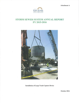 San Jose Storm Sewer System Annual Report FY 2015-2016 CONTENTS
