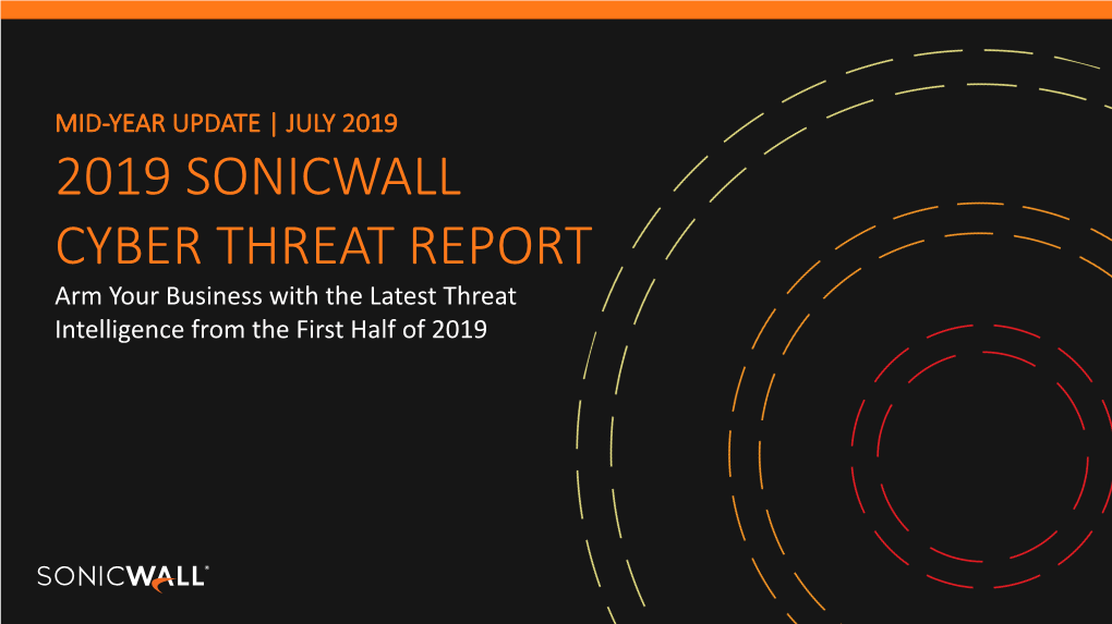2019 Sonicwall Cyber Threat Report