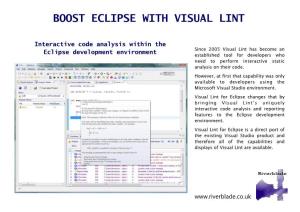 Boost Eclipse with Visual Lint