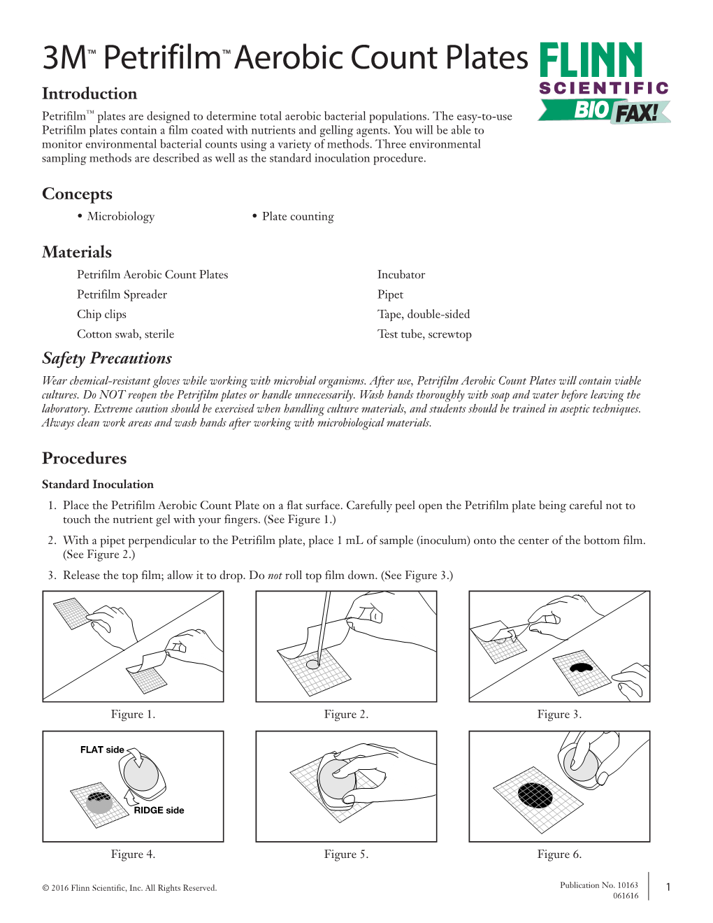 3M™ Petrifilm™ Aerobic Count Plates Introduction SCIENTIFIC Petrifilm™ Plates Are Designed to Determine Total Aerobic Bacterial Populations