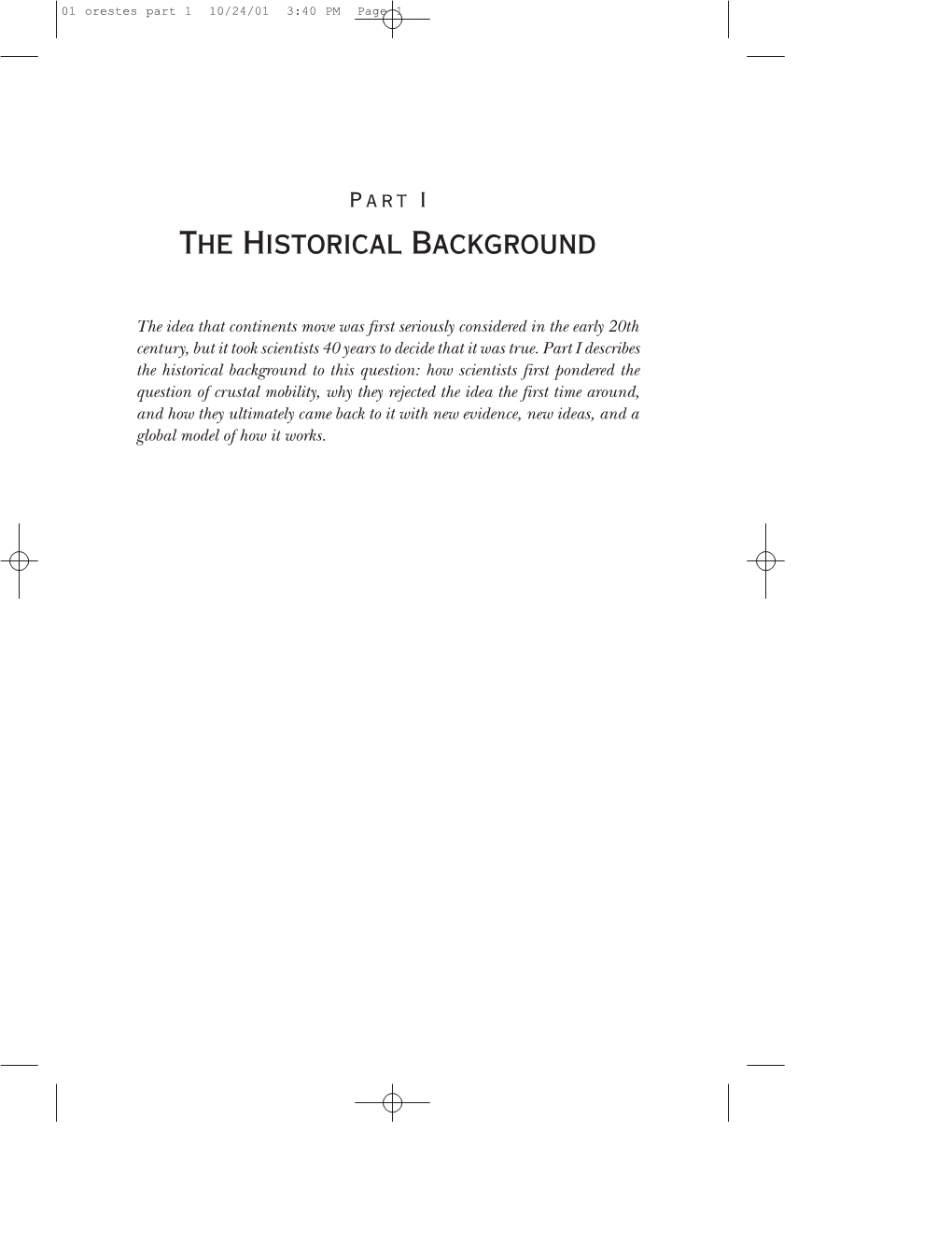 The Historical Background