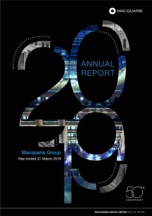 Extracts from the Macquarie Group Limited 2019 Annual Report PDF 6