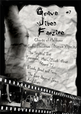 Grave Gibes Fanzine #3 Table of Contents