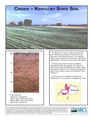 Crider -- Kentucky State Soil