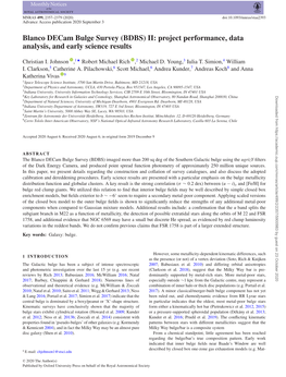 Blanco Decam Bulge Survey (BDBS) II: Project Performance, Data Analysis, and Early Science Results