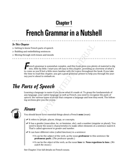 French Grammar in a Nutshell